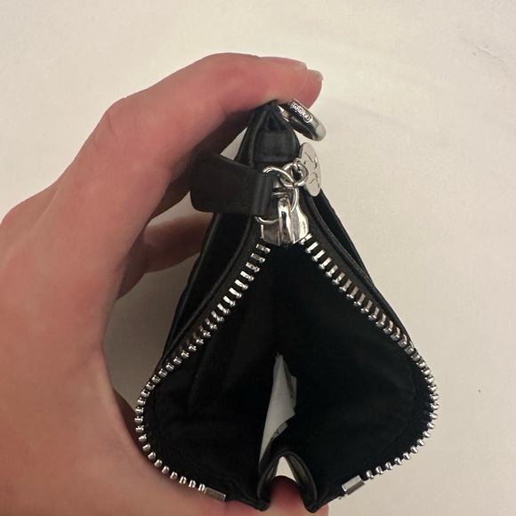 Lululemon Leather Alternative Card Case Keychain Wallet Black - Picture 3 of 4